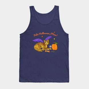 Feliz Halloween Gatito Miau! Tank Top